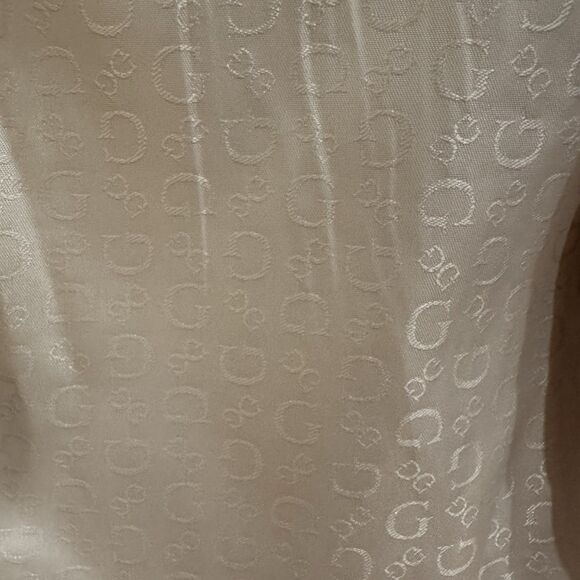 Guess Women’s Wool Blend Cream Pea Coat Double Breasted Size Small - Picture 12 of 16